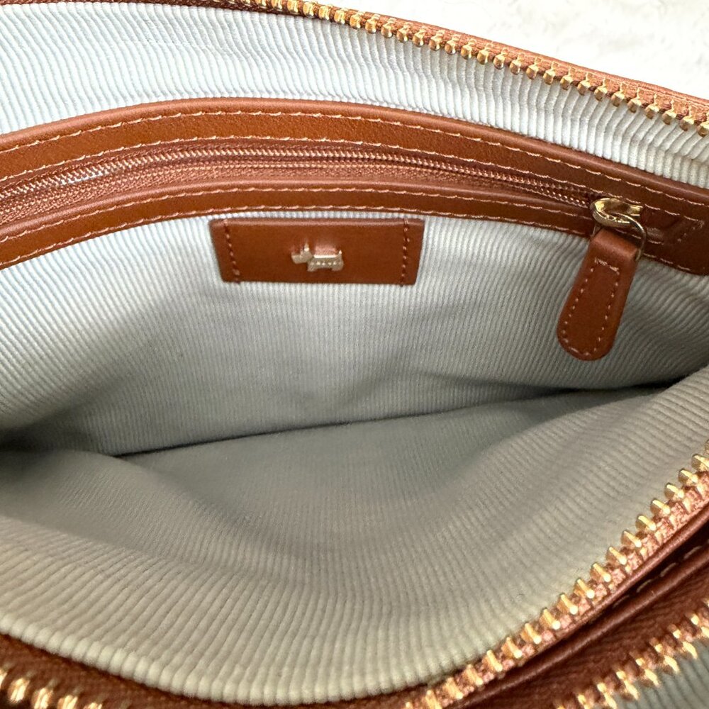 Radley London POCKETS Honey Brown Leather Small Crossbody Bag - Picture 12 of 14